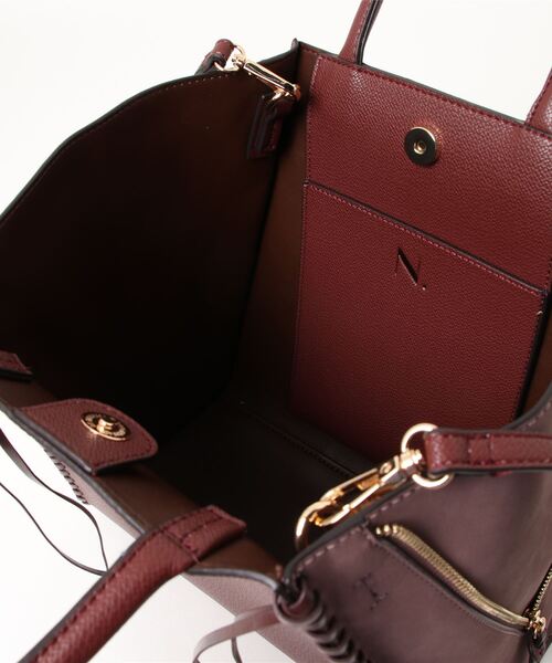 N.（N. Natural Beauty Basic）（エヌエヌナチュラルビューティーベーシック）の「かがりステッチトートバッグ（トートバッグ・レディース・ベージュ/ブラウン・ﾌﾘ-）」の7枚目の写真