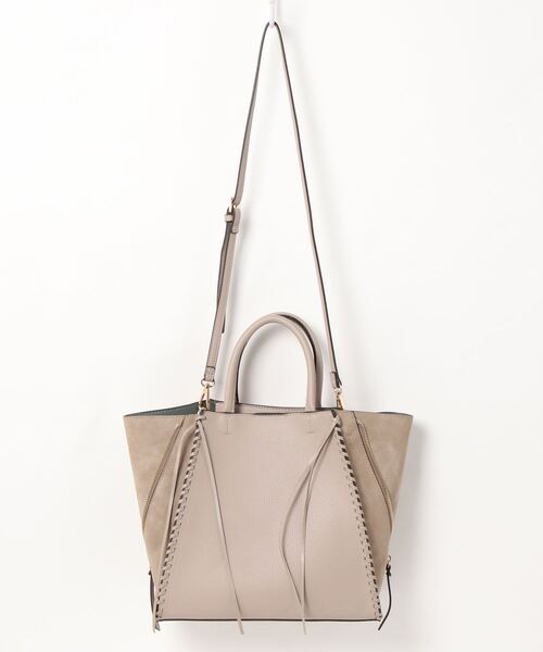 N.（N. Natural Beauty Basic）（エヌエヌナチュラルビューティーベーシック）の「かがりステッチトートバッグ（トートバッグ・レディース・ベージュ/ブラウン・ﾌﾘ-）」の8枚目の写真