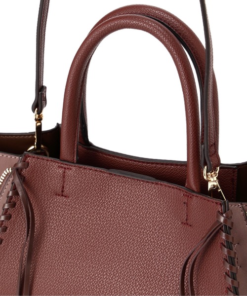 N.（N. Natural Beauty Basic）（エヌエヌナチュラルビューティーベーシック）の「かがりステッチトートバッグ（トートバッグ・レディース・ベージュ/ブラウン・ﾌﾘ-）」の11枚目の写真