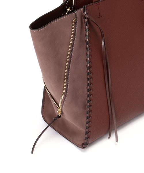 N.（N. Natural Beauty Basic）（エヌエヌナチュラルビューティーベーシック）の「かがりステッチトートバッグ（トートバッグ・レディース・ベージュ/ブラウン・ﾌﾘ-）」の12枚目の写真