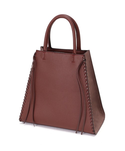 N.（N. Natural Beauty Basic）（エヌエヌナチュラルビューティーベーシック）の「かがりステッチトートバッグ（トートバッグ・レディース・ベージュ/ブラウン・ﾌﾘ-）」の13枚目の写真