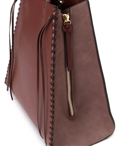 N.（N. Natural Beauty Basic）（エヌエヌナチュラルビューティーベーシック）の「かがりステッチトートバッグ（トートバッグ・レディース・ベージュ/ブラウン・ﾌﾘ-）」の14枚目の写真