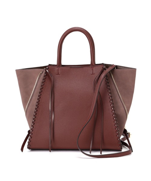 N.（N. Natural Beauty Basic）（エヌエヌナチュラルビューティーベーシック）の「かがりステッチトートバッグ（トートバッグ・レディース・ベージュ/ブラウン・ﾌﾘ-）」の18枚目の写真