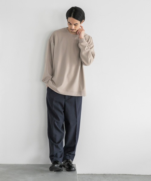 niko and...（ニコアンド）の「脇スリットロンＴ（Tシャツ/カットソー・メンズ・オレンジ/ベージュ/ネイビー/グレー・MEDIUM/LARGE）」の17枚目の写真