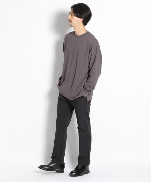 niko and...（ニコアンド）の「脇スリットロンＴ（Tシャツ/カットソー・メンズ・オレンジ/ベージュ/ネイビー/グレー・MEDIUM/LARGE）」の5枚目の写真