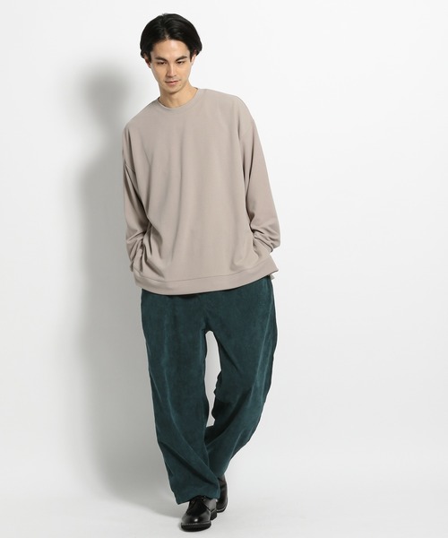 niko and...（ニコアンド）の「脇スリットロンＴ（Tシャツ/カットソー・メンズ・オレンジ/ベージュ/ネイビー/グレー・MEDIUM/LARGE）」の8枚目の写真