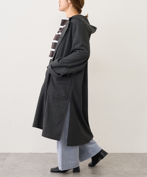 PUAL CE CIN(ピュアルセシン)の「【Du noir】ツイル起毛コート(その他アウター・レディース・チャコールグレー/ベージュ/カーキ・FREE)」の16枚目の写真