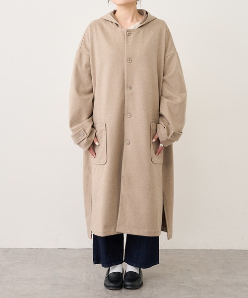 PUAL CE CIN(ピュアルセシン)の「【Du noir】ツイル起毛コート(その他アウター・レディース・チャコールグレー/ベージュ/カーキ・FREE)」の15枚目の写真