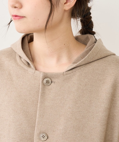 PUAL CE CIN(ピュアルセシン)の「【Du noir】ツイル起毛コート(その他アウター・レディース・チャコールグレー/ベージュ/カーキ・FREE)」の13枚目の写真