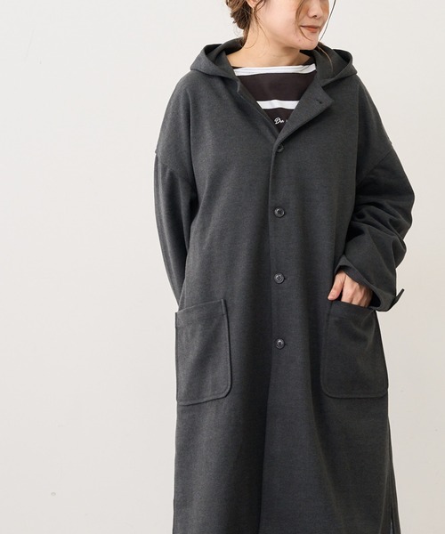 PUAL CE CIN(ピュアルセシン)の「【Du noir】ツイル起毛コート(その他アウター・レディース・チャコールグレー/ベージュ/カーキ・FREE)」の12枚目の写真
