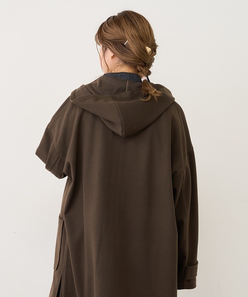 PUAL CE CIN(ピュアルセシン)の「【Du noir】ツイル起毛コート(その他アウター・レディース・チャコールグレー/ベージュ/カーキ・FREE)」の10枚目の写真