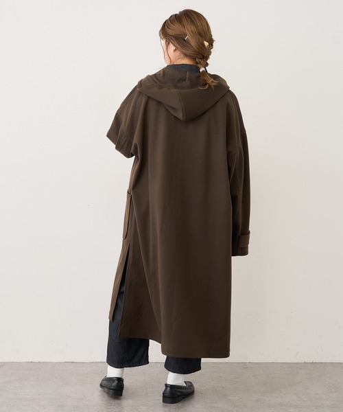 PUAL CE CIN(ピュアルセシン)の「【Du noir】ツイル起毛コート(その他アウター・レディース・チャコールグレー/ベージュ/カーキ・FREE)」の22枚目の写真
