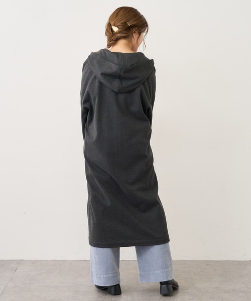 PUAL CE CIN(ピュアルセシン)の「【Du noir】ツイル起毛コート(その他アウター・レディース・チャコールグレー/ベージュ/カーキ・FREE)」の7枚目の写真