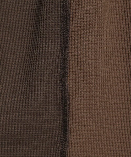 niko and...(ニコアンド)の「MVSワッフル配色プルオーバー(Tシャツ/カットソー・メンズ・グレー/オレンジ/オフホワイト/ブラウン・MEDIUM/LARGE)」の19枚目の写真
