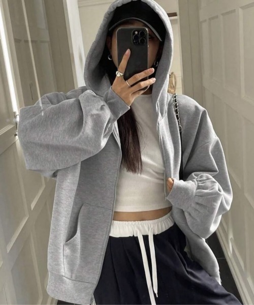 セール】ボリュームスリーブ シンプル オーバーサイズ スウェット