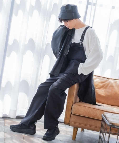 improves（インプローブス）の「10oz デニム/ツイル ワイドシルエット サロペット（サロペット/オーバーオール・メンズ・キナリ/ケミカルウォッシュ/ワンウォッシュ/ブラック/ストライプ/インディゴブルー・MEDIUM/LARGE）」の7枚目の写真