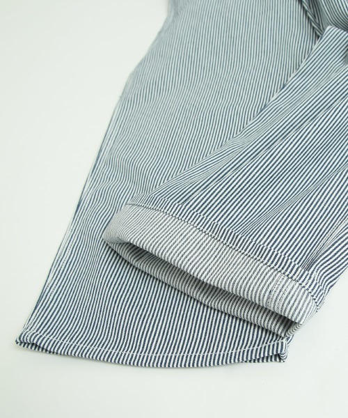 improves（インプローブス）の「10oz デニム/ツイル ワイドシルエット サロペット（サロペット/オーバーオール・メンズ・キナリ/ケミカルウォッシュ/ワンウォッシュ/ブラック/ストライプ/インディゴブルー・MEDIUM/LARGE）」の22枚目の写真