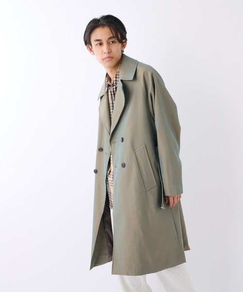 薄い コート カワイイ CAWAII 横から見ても厚みが出ないトレンチコート