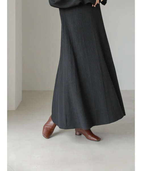 AMERICAN HOLIC（アメリカンホリック）の「リブフレアニットワンピース（ワンピース・レディース・ブラック/モカ・M/L）」の21枚目の写真