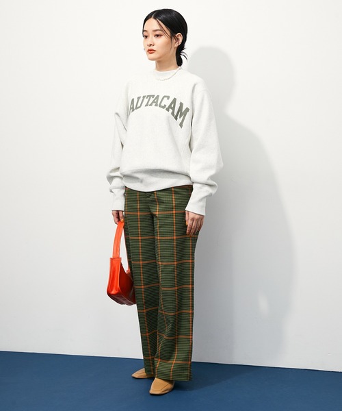 ADAM ET ROPE'（アダムエロペ）の「イージーチェックパンツ（その他パンツ・レディース・ベージュ系その他/グリーン系その他・38/36）」の8枚目の写真