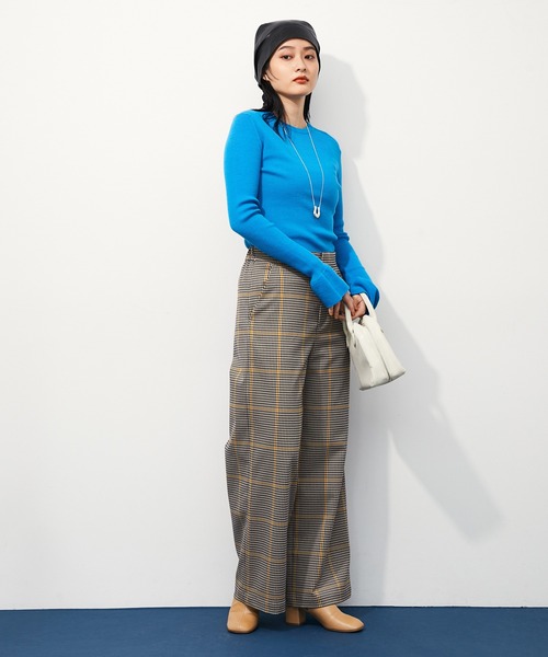 ADAM ET ROPE'（アダムエロペ）の「イージーチェックパンツ（その他パンツ・レディース・ベージュ系その他/グリーン系その他・38/36）」の6枚目の写真