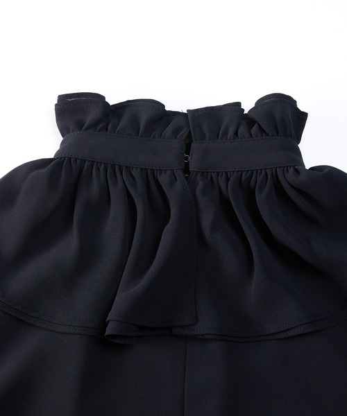 SAISON DE PAPILLON（セゾンドパピヨン）の「スタンドカラーフリルシフォンブラウス（シャツ/ブラウス・レディース・ブラック・XL/S/L/M）」の15枚目の写真