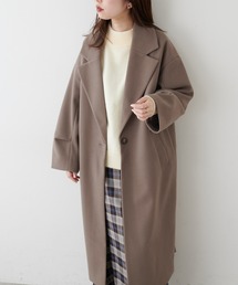 natural couture | ニットモッサ袖タックチェスターコート(チェスターコート)