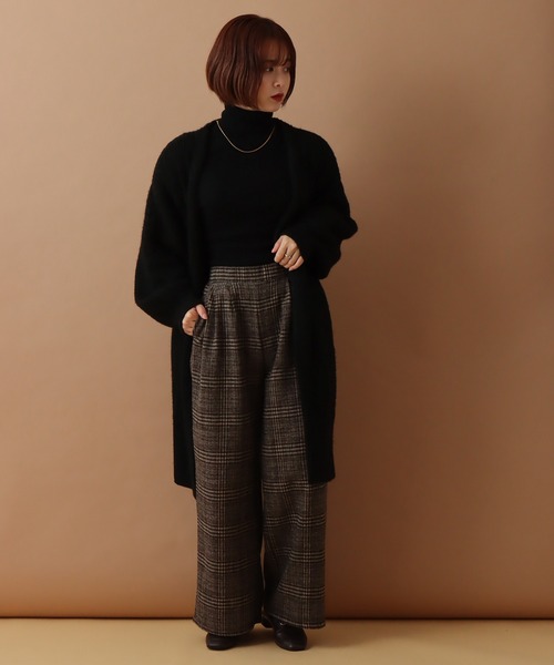 libelle more(リベル モア)の「先染めチェック2タックパンツ(その他パンツ・レディース・グレー/ベージュ/ブラウン・M/L)」の19枚目の写真