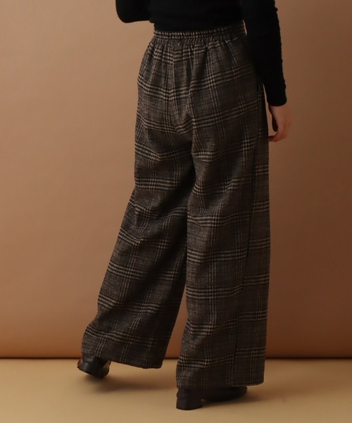 libelle more(リベル モア)の「先染めチェック2タックパンツ(その他パンツ・レディース・グレー/ベージュ/ブラウン・M/L)」の11枚目の写真