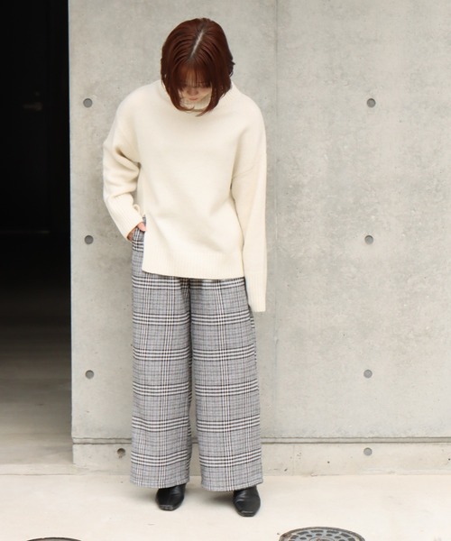 libelle more(リベル モア)の「先染めチェック2タックパンツ(その他パンツ・レディース・グレー/ベージュ/ブラウン・M/L)」の17枚目の写真