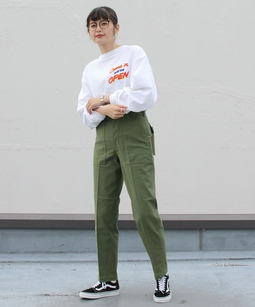 THE SHINZONE（ザ　シンゾーン）の「THE SHINZONE/シンゾーン　スタッフTEE　STAFF T-SHIRT（Tシャツ/カットソー・レディース・ホワイト/ネイビー/オレンジ・FREE）」の13枚目の写真