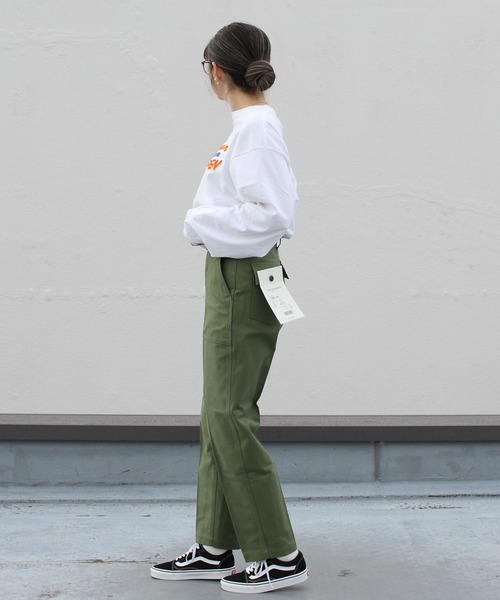 THE SHINZONE（ザ　シンゾーン）の「THE SHINZONE/シンゾーン　スタッフTEE　STAFF T-SHIRT（Tシャツ/カットソー・レディース・ホワイト/ネイビー/オレンジ・FREE）」の4枚目の写真