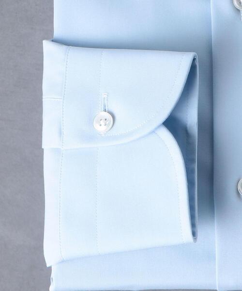 UNITED ARROWS(ユナイテッドアローズ)の「<UNITED ARROWS> イージーケア AG ブロード セミワイドカラー -イージーケア・抗菌防臭-(シャツ/ブラウス・メンズ・ホワイト/ライトブルー・37cm/38cm/39cm/42cm/36cm/43cm/41cm/40cm)」の4枚目の写真