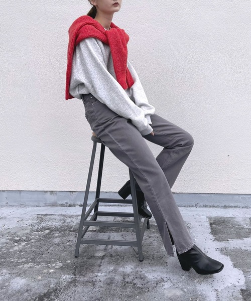 SENSE OF PLACE by URBAN RESEARCH（センスオブプレイスバイアーバンリサーチ）の「『XLサイズあり』『別注』Ryo Kaneyasu×SOP スウェットB（スウェット・メンズ・グリーン/ベージュ/ライトグレー・X-LARGE/MEDIUM/LARGE）」の12枚目の写真