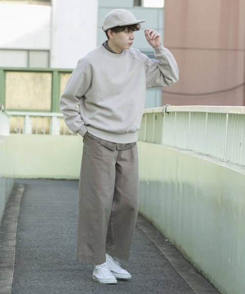 SENSE OF PLACE by URBAN RESEARCH（センスオブプレイスバイアーバンリサーチ）の「『XLサイズあり』『別注』Ryo Kaneyasu×SOP スウェットB（スウェット・メンズ・グリーン/ベージュ/ライトグレー・X-LARGE/MEDIUM/LARGE）」の20枚目の写真