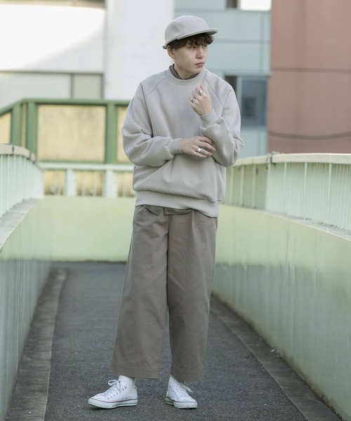 SENSE OF PLACE by URBAN RESEARCH（センスオブプレイスバイアーバンリサーチ）の「『XLサイズあり』『別注』Ryo Kaneyasu×SOP スウェットB（スウェット・メンズ・グリーン/ベージュ/ライトグレー・X-LARGE/MEDIUM/LARGE）」の21枚目の写真