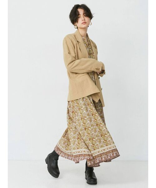 Ungrid(アングリッド)の「ビッグシルエットジャケット(テーラードジャケット・レディース・ベージュ/アイボリー・SMALL/MEDIUM)」の14枚目の写真