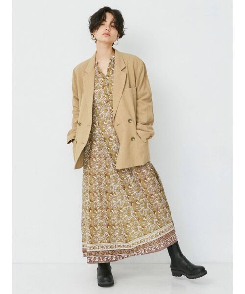 Ungrid(アングリッド)の「ビッグシルエットジャケット(テーラードジャケット・レディース・ベージュ/アイボリー・SMALL/MEDIUM)」の15枚目の写真