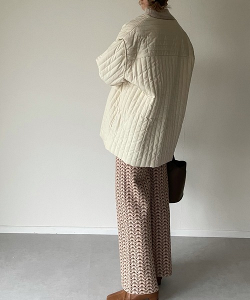 y/m by misato（イムバイミサト）の「ヴィンテージライクジャガードパンツ（その他パンツ・レディース・ブラック/ブラウン・FREE）」の10枚目の写真