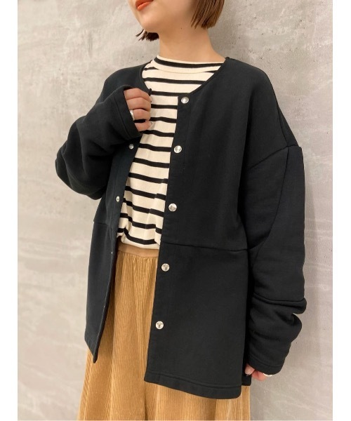 BEARDSLEY(ビアズリー)の「《FRIPIER・ユニセックス》錨ワッペンボーダーロングTシャツ(Tシャツ/カットソー・レディース・アイボリー・FREE)」の13枚目の写真