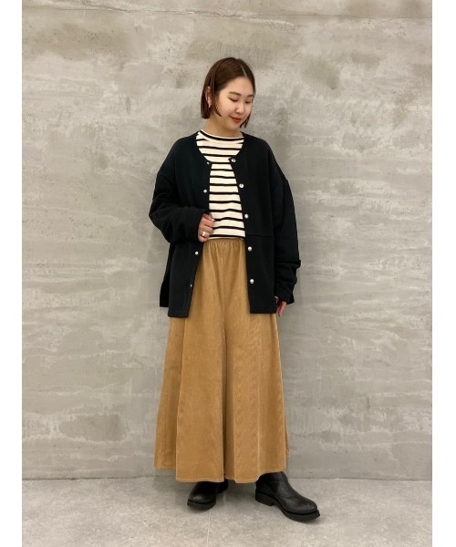 BEARDSLEY(ビアズリー)の「《FRIPIER・ユニセックス》錨ワッペンボーダーロングTシャツ(Tシャツ/カットソー・レディース・アイボリー・FREE)」の12枚目の写真