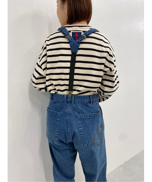 BEARDSLEY(ビアズリー)の「《FRIPIER・ユニセックス》錨ワッペンボーダーロングTシャツ(Tシャツ/カットソー・レディース・アイボリー・FREE)」の11枚目の写真