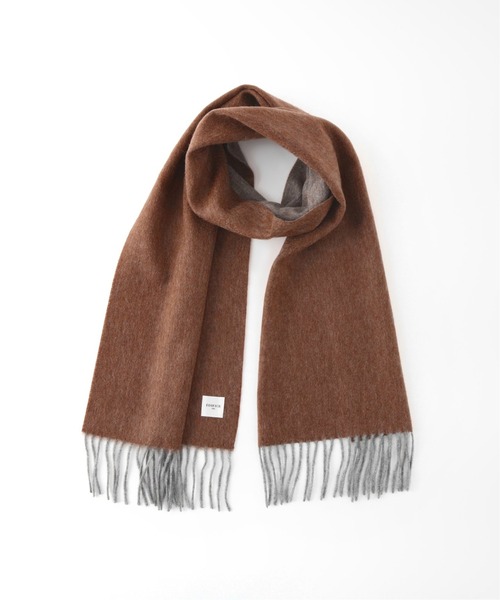 EDIFICE(エディフィス)の「EDIFICE オリジナル リバーシブル カシミアマフラー(マフラー・メンズ・ブラック/ネイビー/ブラウン/サックスブルー/キャメル・FREE)」の5枚目の写真