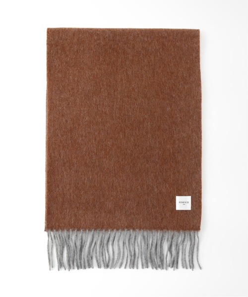 EDIFICE(エディフィス)の「EDIFICE オリジナル リバーシブル カシミアマフラー(マフラー・メンズ・ブラック/ネイビー/ブラウン/サックスブルー/キャメル・FREE)」の20枚目の写真