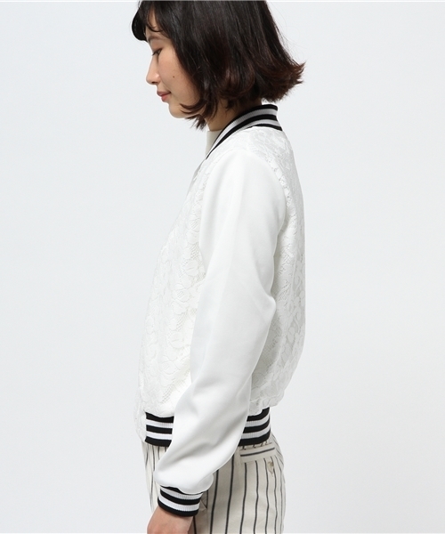 WEGO（ウィゴー）の「WEGO/レースラインブルゾン（ブルゾン・レディース・オフホワイト・FREE）」の12枚目の写真