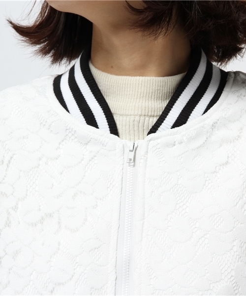 WEGO（ウィゴー）の「WEGO/レースラインブルゾン（ブルゾン・レディース・オフホワイト・FREE）」の6枚目の写真