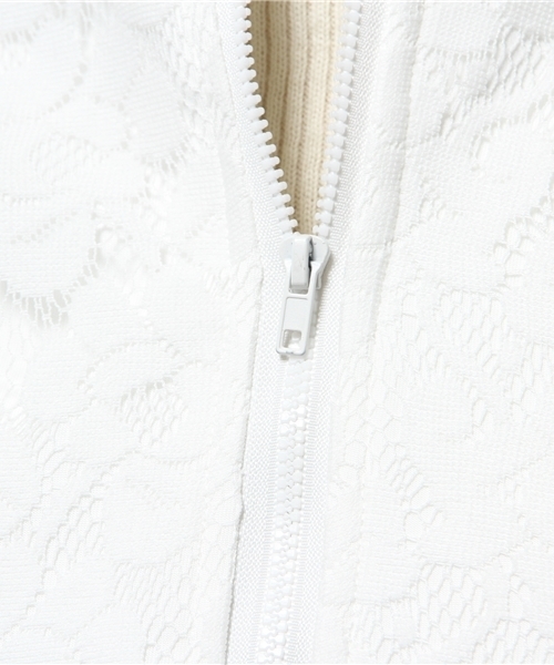 WEGO（ウィゴー）の「WEGO/レースラインブルゾン（ブルゾン・レディース・オフホワイト・FREE）」の2枚目の写真