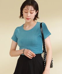 Ray BEAMS | Ray BEAMS / ストレッチ パイル Tシャツ(Tシャツ/カットソー)