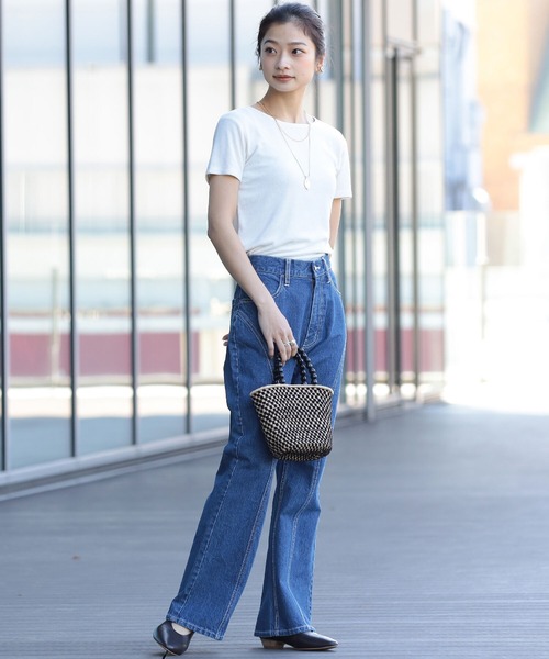 Ray BEAMS（レイビームス）の「Ray BEAMS / ストレッチ パイル Tシャツ（Tシャツ/カットソー・レディース・オフホワイト/ケリー/ブルー系その他2・ONE SIZE）」の12枚目の写真