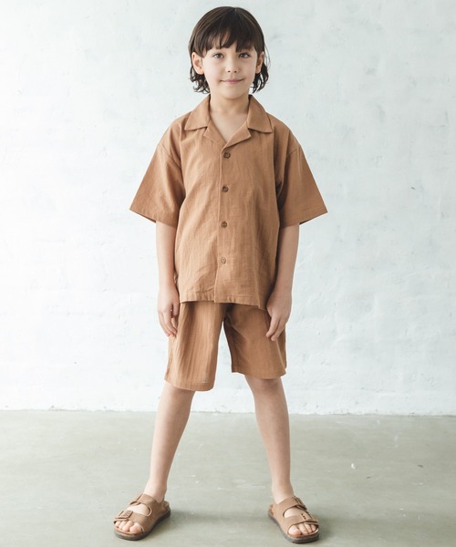 MOUN TEN. セットアップ　シャツ　3点セット　ベージュ　125 MOUN TEN. セットアップ シャツ 3点セット ベージュ 125